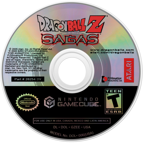 Dragon Ball Z Sagas - GameCube