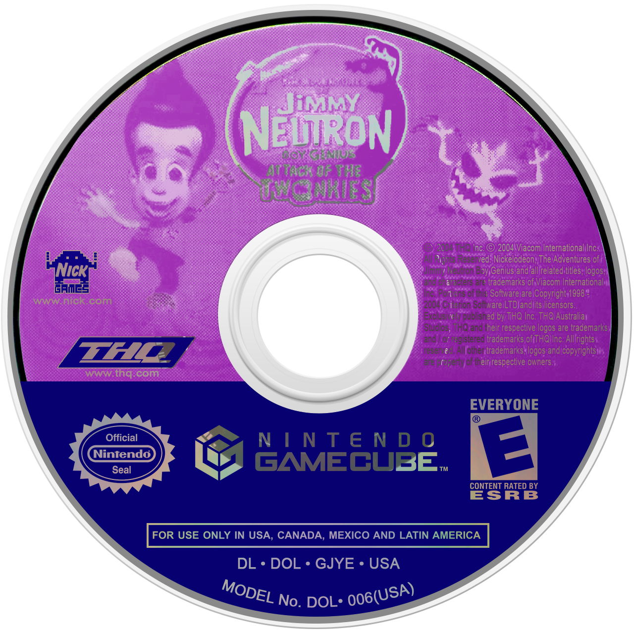 The Adventures of Jimmy Neutron: Boy Genius: Attack of the Twonkies - GameCube
